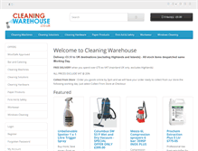 Tablet Screenshot of cleaningwarehouse.co.uk